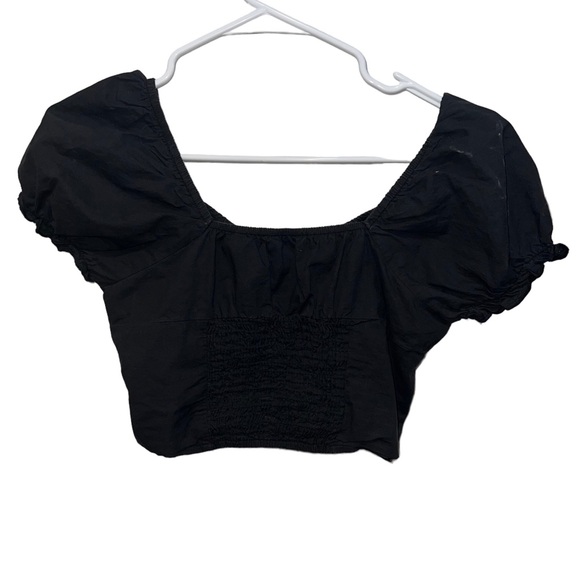 Princess Polly Black Abe Crop Top - Picture 4 of 6